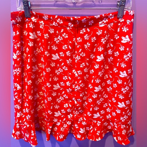 J. Crew Mercantile Red Ruffle Skirt - Picture 6 of 7